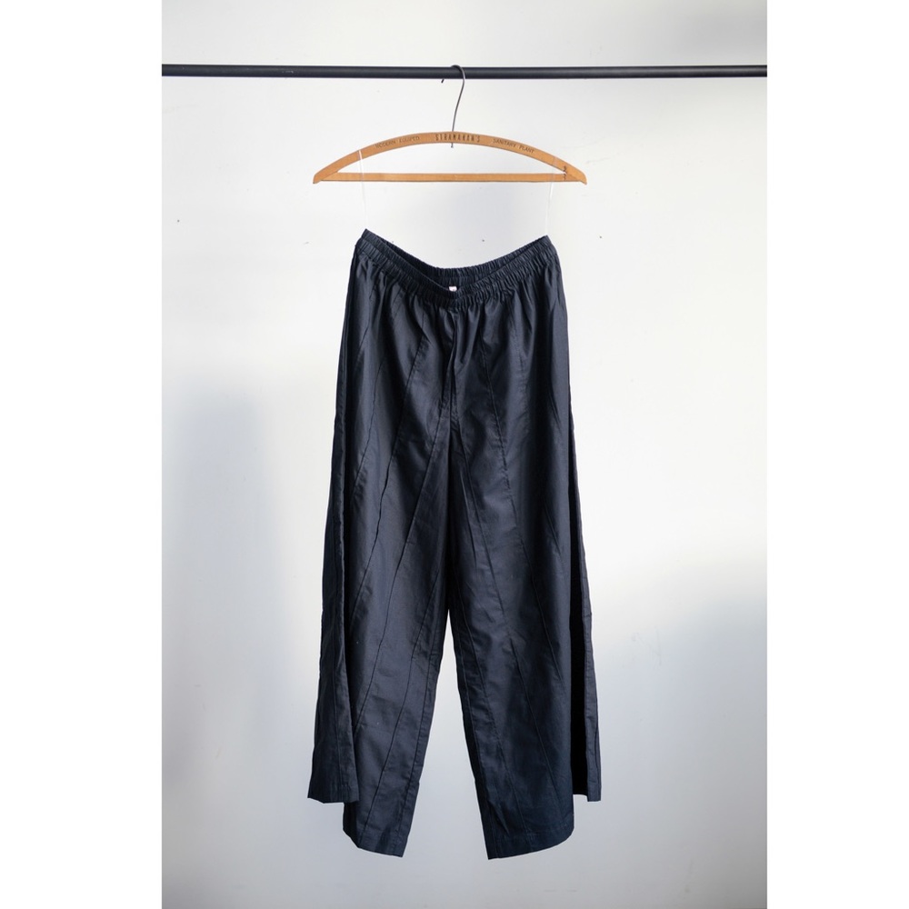 Cotton Pleated Patti Pants, Medium